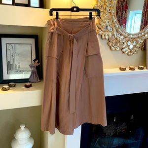 Vince twill wrap skirt